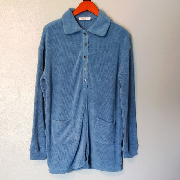Double Zero Lovely Large Romper Shorts Blue - Picture 1 of 11